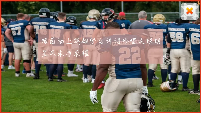 绿茵场上英雄梦古诗词吟唱足球明星风采与荣耀