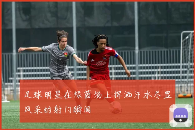 足球明星在绿茵场上挥洒汗水尽显风采的射门瞬间